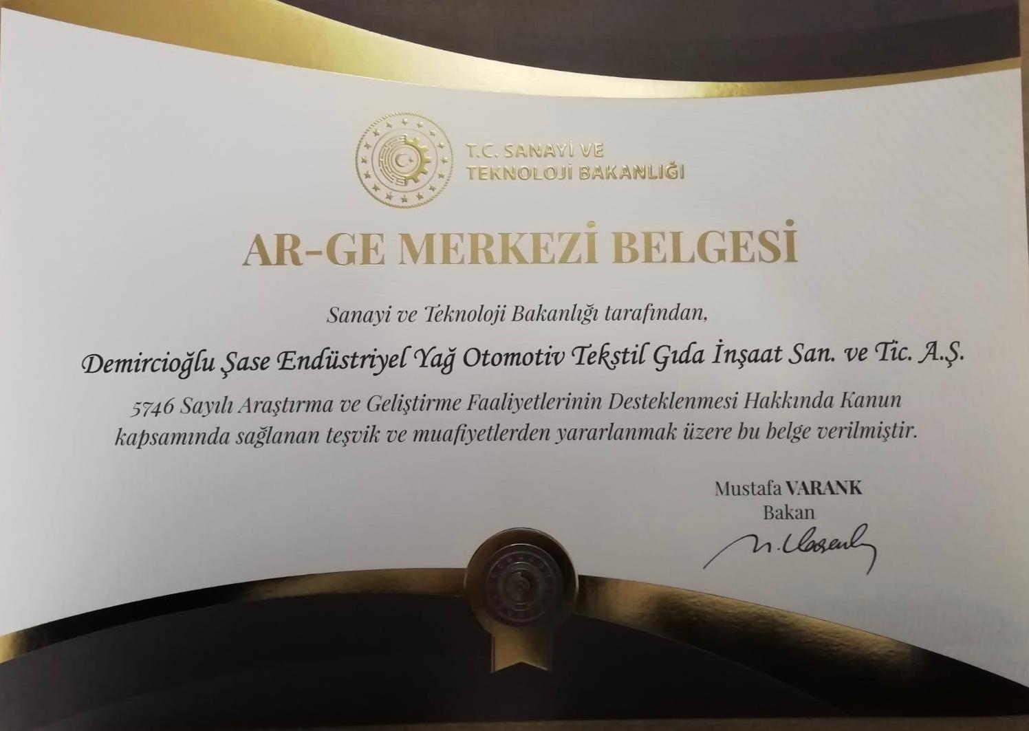 AR-GE MERKEZİ BELGEMİZ